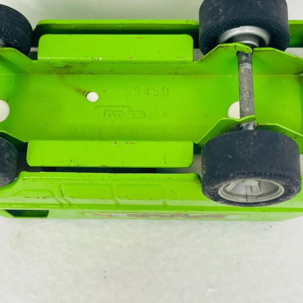 Vintage Tonka Snap Dragon Van Lime Green Metal Diecast USA 55450 Retro Toy